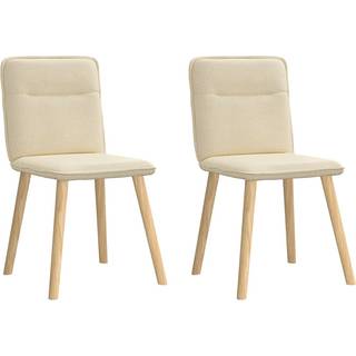 Spisebordsstole Stof Sky Grå - 2 / Creme