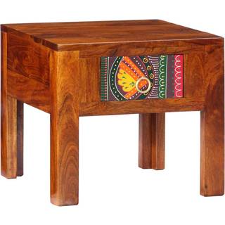 sengebord 40x40x36 cm massivt akacietræ