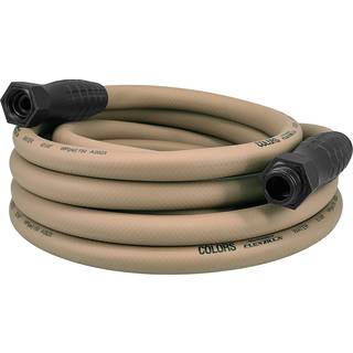 Farver Swivelgrip Garden Slange 5/8 """" X 25 '3/4 """" - 11 1/2 Ght Fittings Brown Mulch