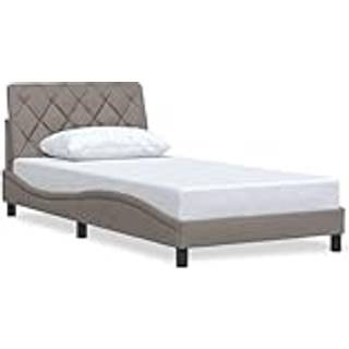 Sengeramme Uden Madras Stof - Gråbrun / 100 x 200 cm