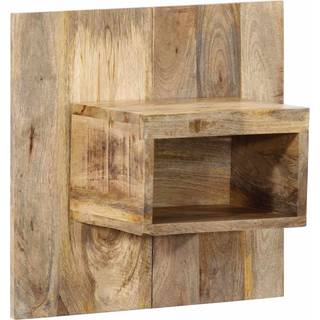 sengebord 50x27x50 cm massivt ru mangotræ