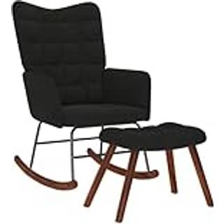 gyngestol med skammel sort fløjl