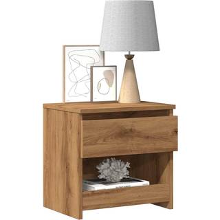 sengeborde 2 stk. 40x30x39 cm konstrueret træ kunsteg