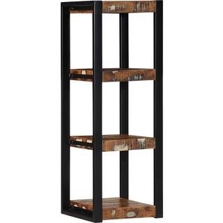 Væghylde 35X35X100 Cm Massivt Genbrugstræ Flerfarvet - Massivt genanvendt træ