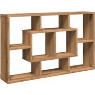 vægreol håndlavet eg 85x16x52,5 cm konstrueret træ