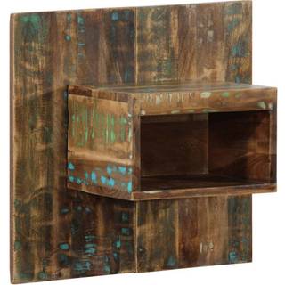 sengeskab 50x27x50 cm massivt genbrugstræ flerfarvet