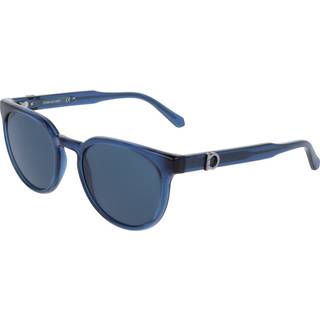 Ferragamo Mand SF2059SE 432 Solbriller Blå Blå Geometrisk Normal