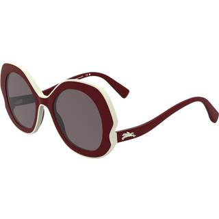 LONGCHAMP Kvinde LO780S 601 Solbriller Bio-injekt Bordeaux Rund Normal