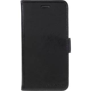iPhone 6 / 6s - AZMARO ægte læder cover / pung - Sort