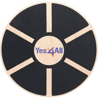Yes4All 300lbs Wobble Board af tr? 360-graders balancebr?t til voksne Stilfuld balancetr?ner med anti-skrid tekstur