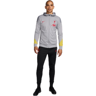 Maskinstrikket Liverpool FC Strike Third Nike Dri-FIT-fodboldtracksuit med hætte til mænd - grå