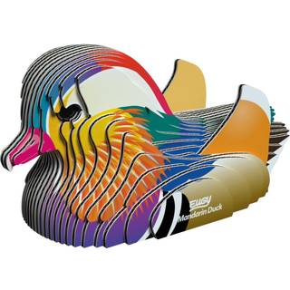Eugy Mandarin Duck 3D -puslespil - 26 stykker milj?venligt uddannelsesm?ssigt leget?jspuslespil til drenge piger og b?rn i alderen 6+