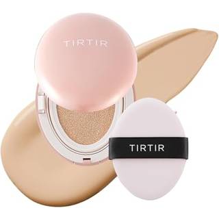 [*Mini strrelse*] TIRTIR All Cover Pink Pude | Korean Cushion Foundation (#21N Ivory 0,15 Fl Oz)