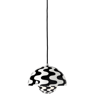 &Tradition Flowerpot VP1 pendel Black/White pattern