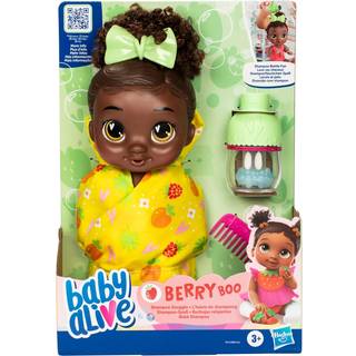 Baby Alive Shampoo Snuggle Berry Boo Black Hair 11 tommer vand Baby Doll Playset Toys for 3 år gamle piger & drenge og op