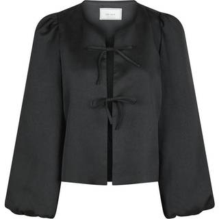 Daliska Dull Satin Bluse, Black, 40