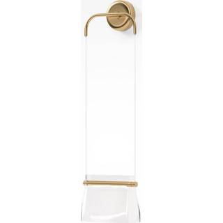 Maytoni LED-væglampe Cabaret, messing/klar, metal/glas