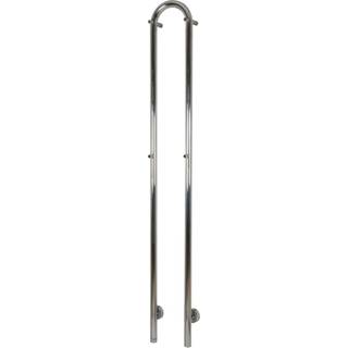 KRISS Duo håndklædevarmer 1480 x 190 mm poleret med Duo regulering rustfri