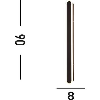 Searchlight LED udendørs væglampe Bordo, Sort, Aluminium, Moderne