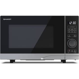 Sharp Premium series YC-PS204AE-S - microwave oven - freestanding - silver