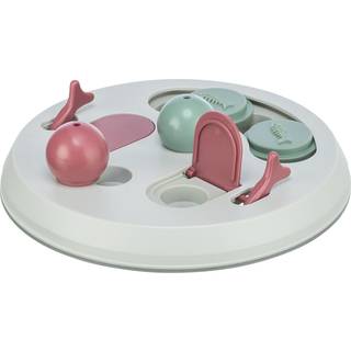 Trixie Cat Activity Flip Board strategy game ø 23 cm light grey/berry/pink
