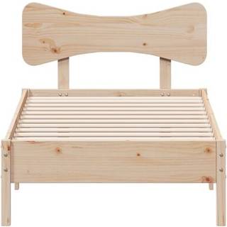 sengeramme uden madras 90x200 cm massivt fyrretræ