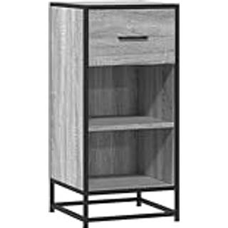 Skuffeskab 35,5X35X76 Cm Konstrueret Træ Og Metal - Grå sonoma-eg