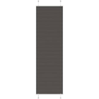 Plisségardin Sort 55x200 cm Stofbredde 54,4 cm Polyester