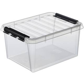 SmartStore Classic 32L plastkasse med låg 50x39x26cm klar
