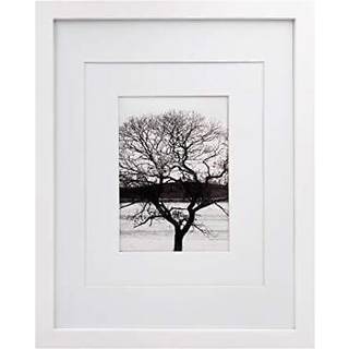 EGOFINE 11X14 Billedramme Hvid - Fotoramme lavet af massivt tr? d?kket af plexiglas til bordplade Display Billeder 5x7/8x10 med Mat eller 11x14 u