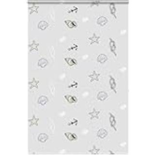 Bruserullegardin Stofbredde 86 Cm Søstjerne - med kassette / 150 x 240 cm