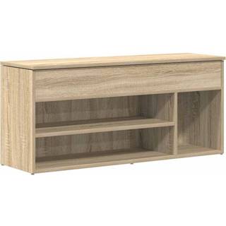 Skobænk 102X30,5X45 Cm Konstrueret Træ - Sonoma-eg