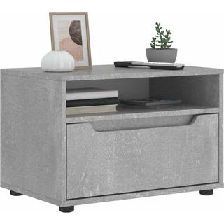 tV-bord VISNES 60x40x38 cm konstrueret træ betongrå
