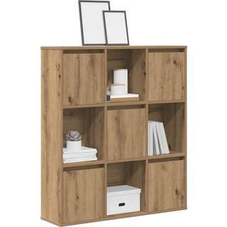 Bogreol 60X24X101,5 Cm Konstrueret Træ Kunsteg Artisan Eg - 89 cm / 101.5 cm