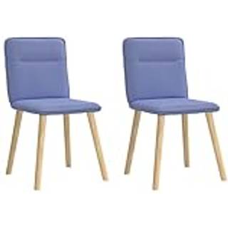 spisebordsstole 2 stk. Jeans blåt stof