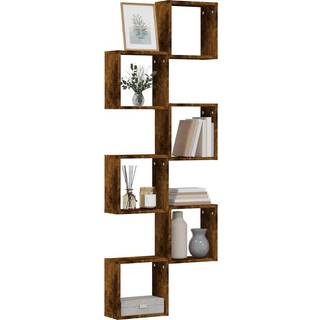 Væghylder 30X15X30 Cm Kubeformet Etræ - 6 / Røget eg