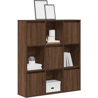 Bogreol 60X24X101,5 Cm Konstrueret Træ Etræsfarve Brun Eg - 89 cm / 101.5 cm