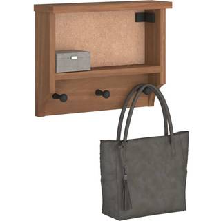 Væghængt Knagerække Sandnes 45X12X35 Cm Massivt Fyrretræ - wallnut