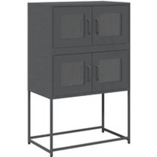 Højskab Stål - Antracitgrå / 68 x 39 x 107 cm