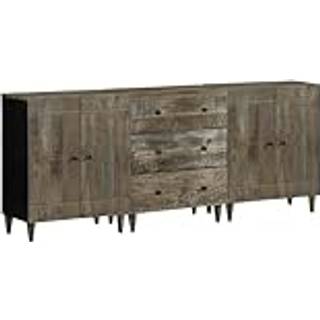 skænke 3 stk. 60x33,5x75 cm massivt mangotræ lysegrå