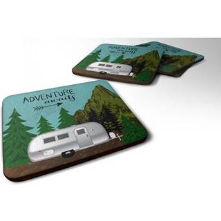 """" Caroline's Treasures Airstream Camper Adventure venter p? skum coaster -s?t p? 4 3,5 multicolor """"