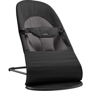 BabyBjörn Balance Soft Skråstol Woven, Sort/Mørkegrå
