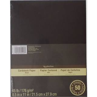 Erindringer Cardstock Paper 8,5 x 11 - 50 ark - sort