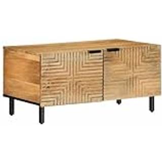 Sofabord 80X50X40 Cm Massivt - Brun / mangotræ