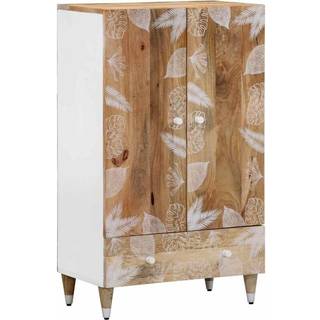 Skab 60X33,5X100 Cm Massivt Mangotræ