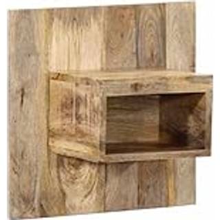 sengebord 50x27x50 cm massivt ru mangotræ