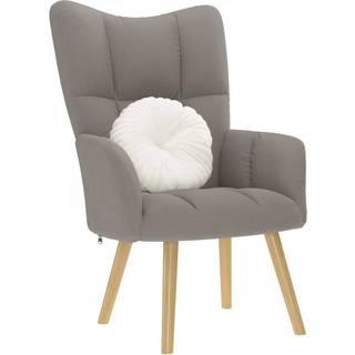 lænestol stof gråbrun