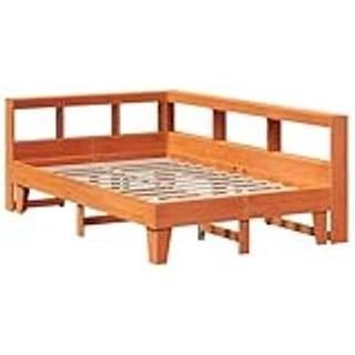 Seng Med Reol Uden Madras Massivt Fyrretræ - Gyldenbrun / 120 x 190 cm