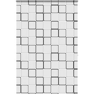 Bruserullegardin Stofbredde 66 Cm Firkantet - med kassette / 150 x 240 cm