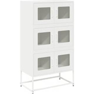 Højskab Stål - Hvid / 68 x 39 x 123 cm